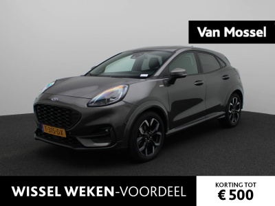 Ford Puma 1.0 ecoboost hybrid st-line x | half-leder | navigatie | parkeersensoren voor en achter | lichtmetalen velgen | led-verlichting | achteruit rijcamera |