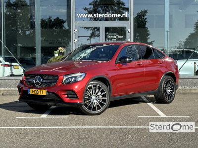 Mercedes-Benz Glc coupé 250 4matic business solution amg l designo hyacint rood metallic l comand l led l schuif- kanteldak l distronic l memory l head up l night pakket  l burmester l alarm klasse 3