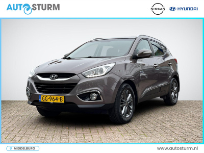 Hyundai Ix35 1.6i gdi go! | trekhaak | navigatie | camera | stoelverwarming | cruise & climate control | ½ leder | bluetooth tel. | rijklaarprijs!