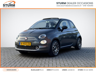 Fiat 500 C 1.0 hybrid star | navigatie | cruise control | airco | elek. cabriokap | ½ leder | 16'' velgen | apple carplay/android auto | rijklaarprijs!