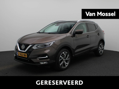 Nissan Qashqai 1.3 dig-t business edition | half-leder | navigatie | half leder | climate control | panorama dak | led | camera | dab | stoel verwarming