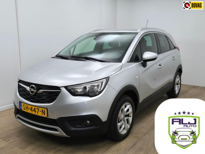 Opel Crossland X occasion 1.2 turbo met parkeercamera en carplay | tweedehands opel crossland x in grijs met trekhaak | volle auto