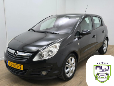 Opel Corsa occasion 1.4-16v cosmo met cruisecontrol | tweedehands opel corsa in kleur zwart | parkeersensoren | aljauto