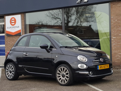 Fiat 500 twinair turbo 80pk lounge navigatie | bluetooth | lm-velgen | elektrisch panoramadak | cruise control | parkeersensoren achter