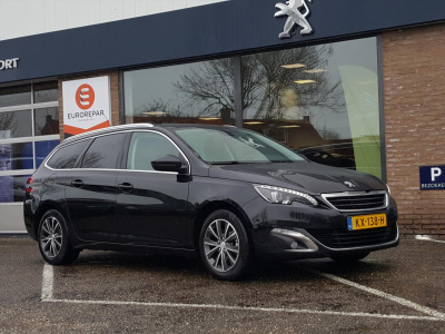 Peugeot 308 sw allure 1.2 puretech-130pk vol-leer navigatie | trekhaak | cruise & climate | parkeersensoren voor&achter | camera | massagestoelen+verwarming | bt