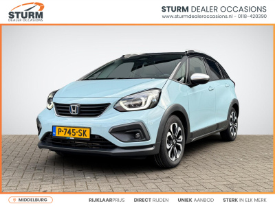 Honda Jazz 1.5 e:hev crosstar | trekhaak afneembaar | navigatie | camera | stoelverwarming | apple carplay/android auto | led koplampen | adapt. cruise control | rijklaarprijs!