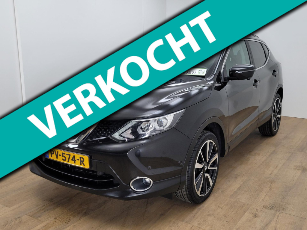 Nissan Qashqai 1.2 tekna | parkeercamera | 360cam | leer | trekhaak | bomvolle auto | cruisecontrol | panoramadak | bovag