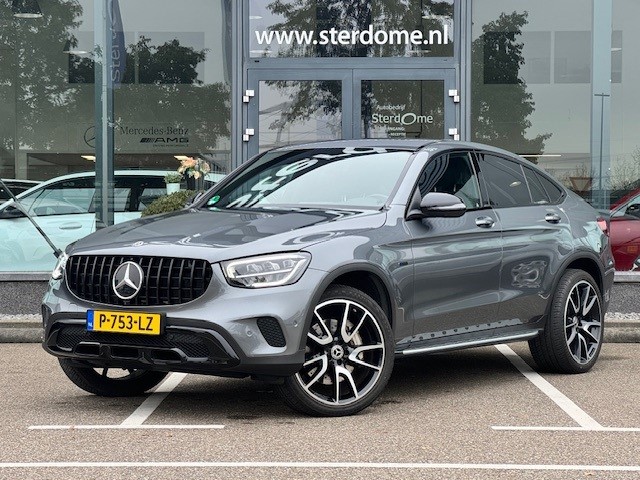 Mercedes-Benz Glc coupé 300e 4matic business solution amg l memory l 360 gr. camera l mbux l trekhaak afneembaar l stoelverwarming l camera l alarm l airco l parkeer pakket l led adaptief groot licht l