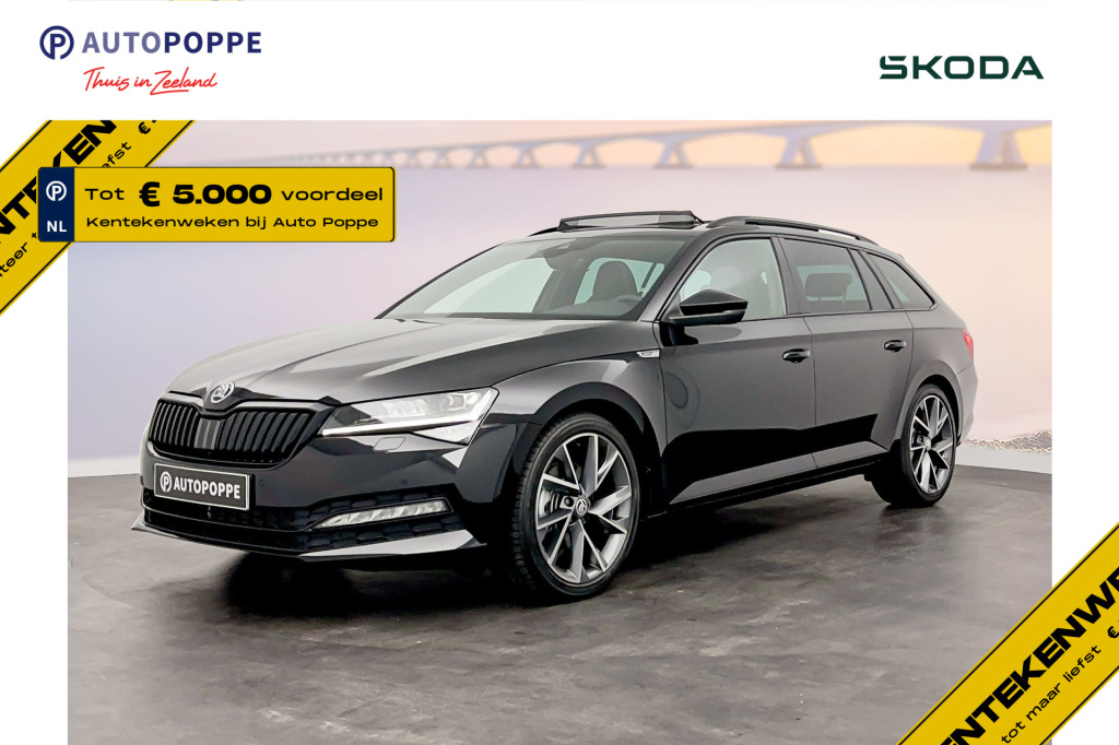 Skoda Superb combi 1.5 tsi act sportline business panoramadak - trekhaak - 19 inch lm