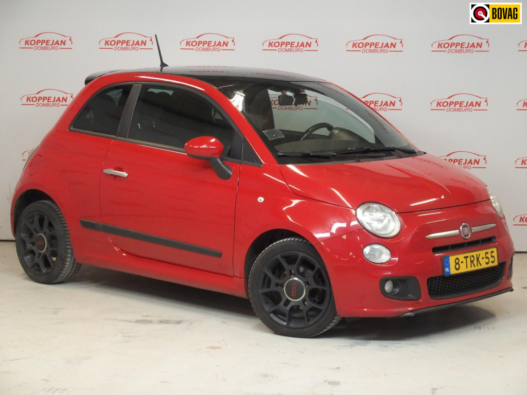 Fiat 500 0.9 twinair 500s, airco, zwart dak, all season, mist lampen