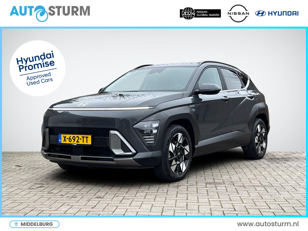 Hyundai Kona 1.6 gdi hev comfort smart | elek. achterklep | stuur- + stoelverwarming | full-led | adapt. cruise control | keyless entry | rijklaarprijs!