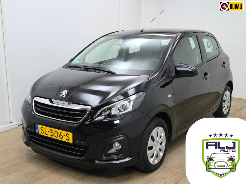 Peugeot 108 occasion 1.0 e-vti active met airco en kleur zwart | tweedehands peugeot 108 met o.a. bluetooth audio en aux | led