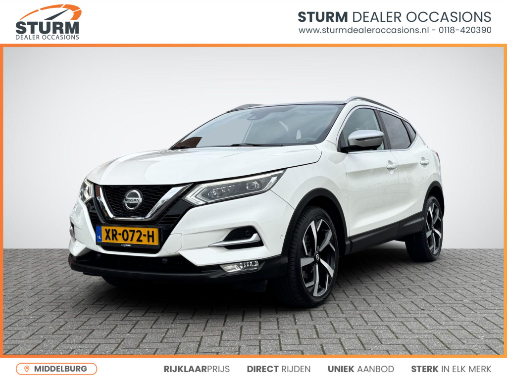 Nissan Qashqai 1.3 dig-t tekna + | panoramadak | apple carplay/android auto | geheugenstoel | bose audio | nappa leder | stoelverarming | 360° camera | rijklaarprijs!