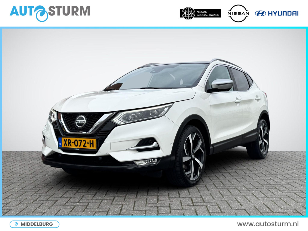 Nissan Qashqai 1.3 dig-t tekna + | panoramadak | apple carplay/android auto | geheugenstoel | bose audio | nappa leder | stoelverarming | 360° camera | rijklaarprijs!