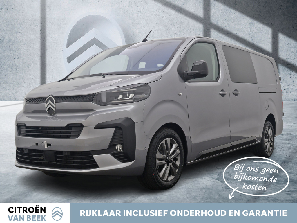 Citroen Jumpy bluehdi 145pk l3 dubbel cabine automaat | rijklaar | adaptive cruisecontrol | leder | 2,9% financial lease |