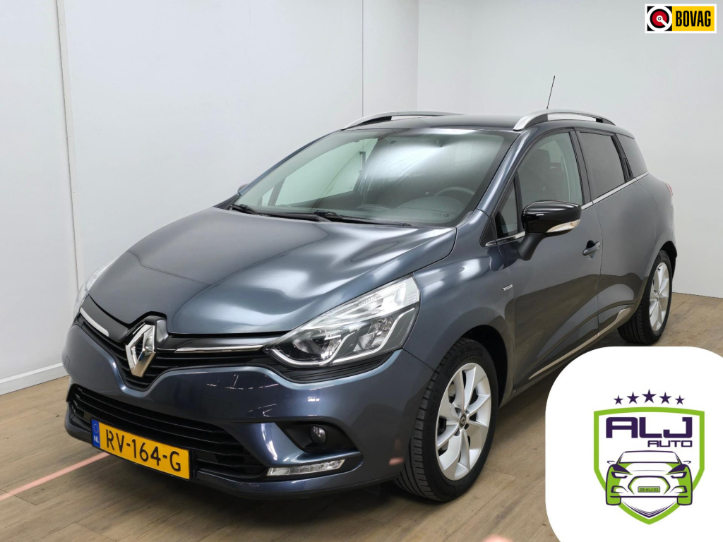 Renault Clio estate occasion 0.9 tce limited met trekhaak | zuinig! | tweedehands renault clio kleine stationwagen | navi | blueth