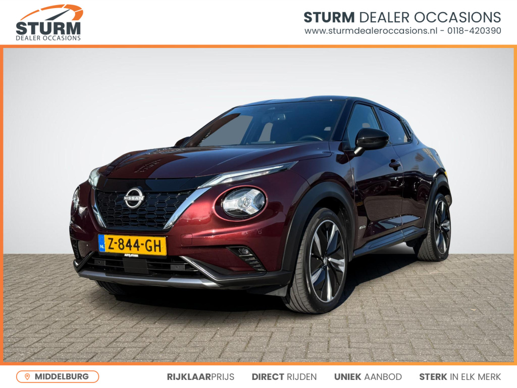 Nissan Juke 1.6 hybrid n-design | navigatie | camera | apple carplay/android auto | led koplampen | 19'' velgen | keyless entry | rijklaarprijs!