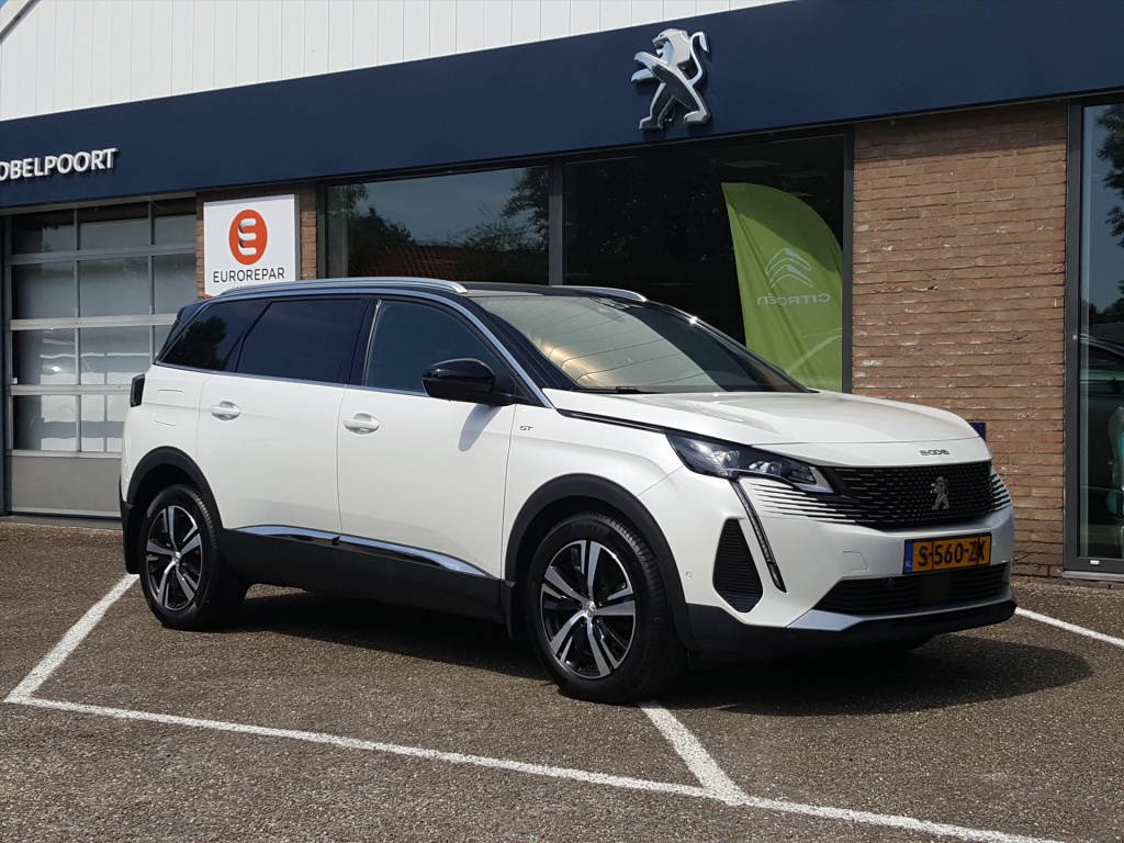 Peugeot 5008 gt 1.2-puretech-130pk (vol)automaat/eat8 navigatie | cruise & climate control | achteruitrijcamera | dodehoekbewaking | p-hulp | stoelverwarming | bt